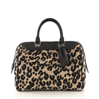 Louis Vuitton Speedy Handbag Limited Edition Stephen Sprouse Leopard Chenille