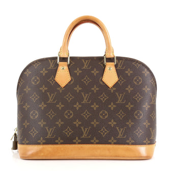 Louis Vuitton Vintage Alma Handbag Monogram Canvas PM Brown 4192322
