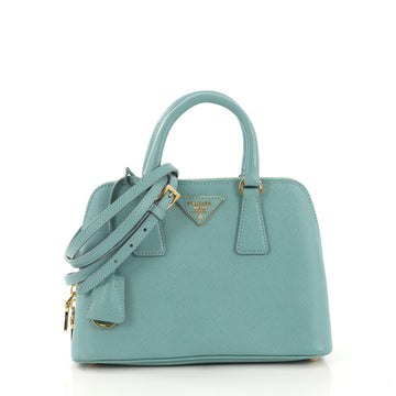 Prada Promenade Bag Saffiano Leather Small Blue 4195113