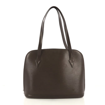 Louis Vuitton Lussac Handbag Epi Leather Brown 4195115