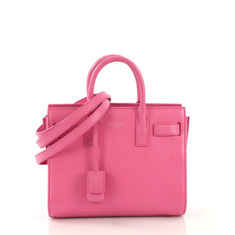 Saint Laurent Sac de Jour Bag Leather Nano Pink 419519