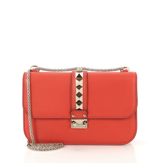 Valentino Glam Lock Shoulder Bag Leather Medium - Rebag
