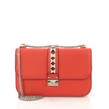 Valentino Glam Lock Shoulder Bag Leather Medium - Rebag