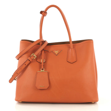 Prada Cuir Double Tote Saffiano Leather Medium - Rebag