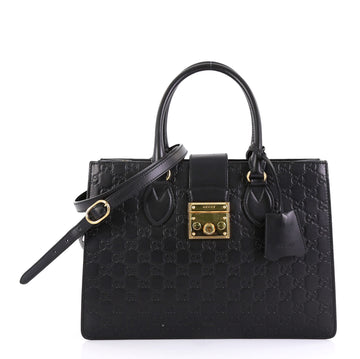Gucci Padlock Convertible Tote Guccissima Leather Medium - Rebag