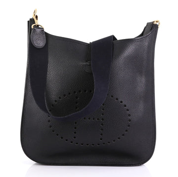 Hermes Evelyne Crossbody Gen I Ardennes GM Black 4197111
