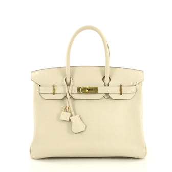 Hermes Birkin Handbag Light Swift with Gold Hardware 30 4197120