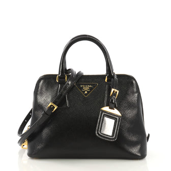 Prada Promenade Bag Vernice Saffiano Leather Small Black 4197125