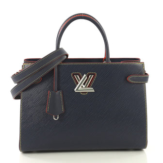 Louis Vuitton Twist Tote Epi Leather Blue 419901