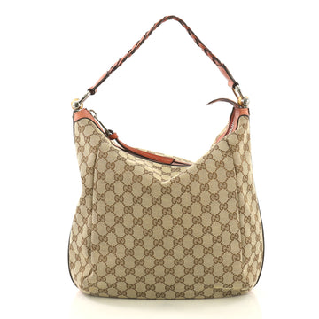 Gucci Bamboo Bar Hobo GG Canvas Medium Brown 420143