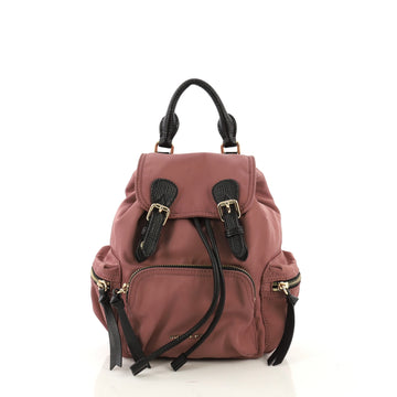 Burberry Rucksack Backpack Nylon with Leather Small