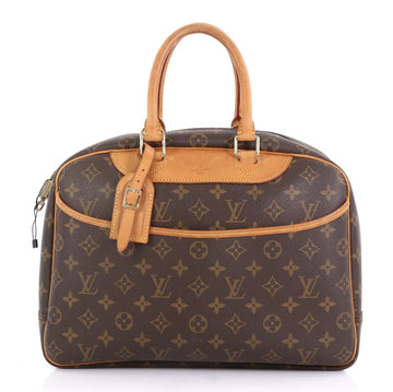 Louis Vuitton Deauville Handbag Monogram Canvas Brown 4203315