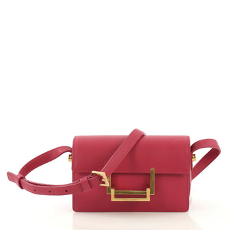Saint Laurent Lulu Shoulder Bag Leather Small Pink 420645