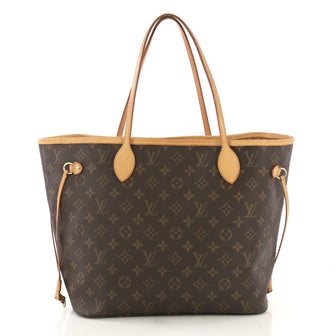 Louis Vuitton Neverfull Tote Monogram Canvas MM Brown 420652