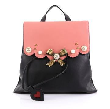Gucci Pearly Peony Backpack Leather Medium