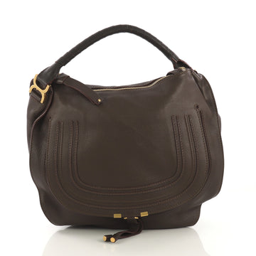 Chloe Marcie Hobo Leather Large Brown 420821