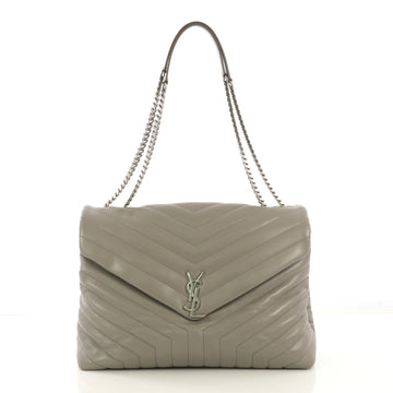 Saint Laurent LouLou Shoulder Bag Matelasse Chevron Leather 420832