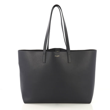 Saint Laurent Shopper Tote Leather Large Blue 420851
