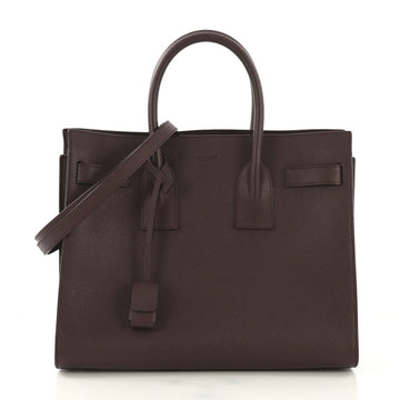 Saint Laurent Sac de Jour NM Bag Leather Small Purple 421021