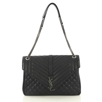 Saint Laurent Classic Monogram Slouchy Envelope Satchel 421421