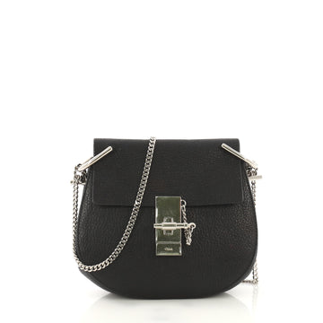 Chloe Drew Crossbody Bag Leather Mini Black 4215701
