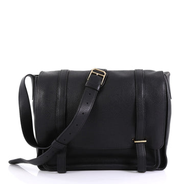 Hermes Steve Messenger Bag Clemence 35 Black 421816