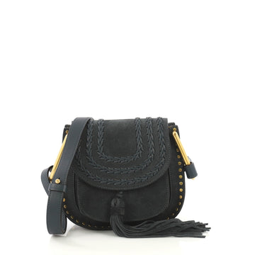 Chloe Hudson Handbag Whipstitch Suede Mini Green 42196105