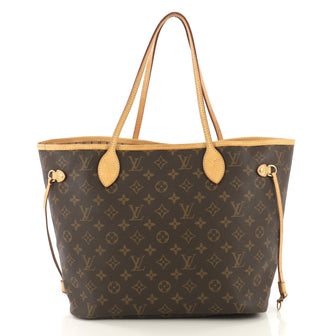 Louis Vuitton Neverfull Tote Monogram Canvas MM Brown 42196116