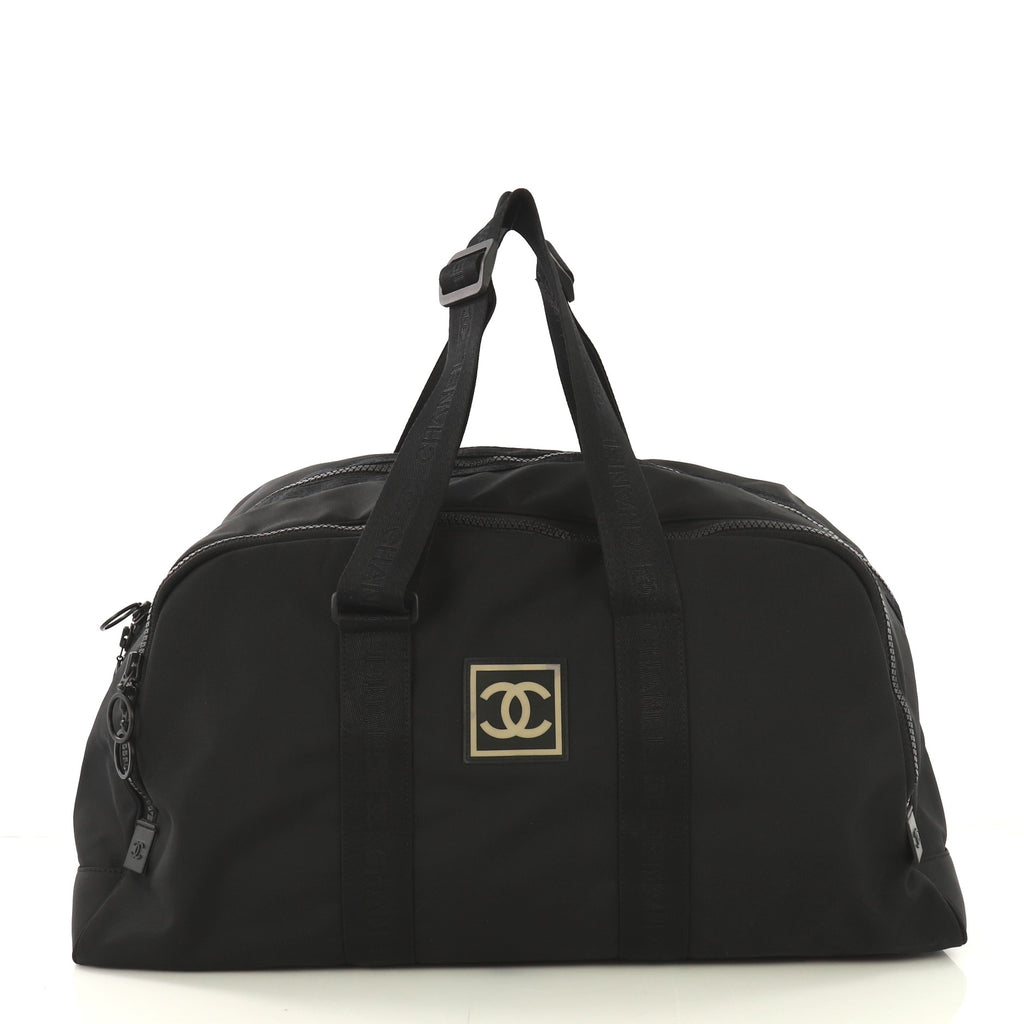 Chanel Sport Line Duffle Bag Canvas Large Black 42196120