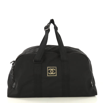 Chanel Sport Line Duffle Bag Canvas Large Black 42196120