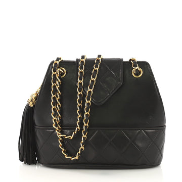 Chanel Vintage Tassel Flap Bag Quilted Lambskin Small 42196130
