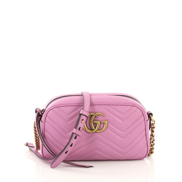 Gucci GG Marmont Shoulder Bag Matelasse Leather Small purple 42196135