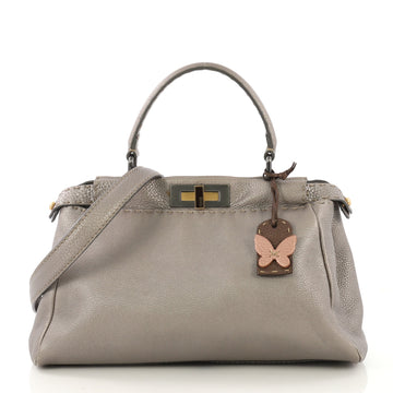 Fendi Selleria Peekaboo Bag Leather Regular Neutral 4219613