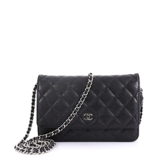 Chanel Wallet on Chain Quilted Caviar Black 421967