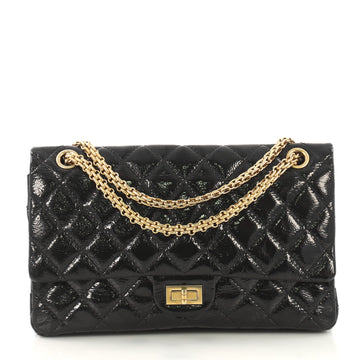 Chanel Reissue 2.55 Flap Bag Quilted Patent 226 Black 421968