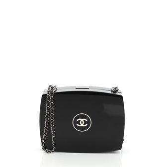 Chanel Compact Powder Minaudiere Plexiglass Black 422263