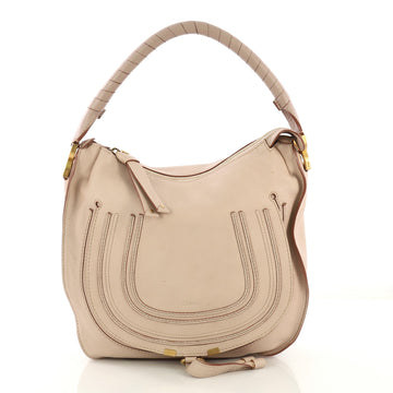 Chloe Marcie Hobo Leather Medium Pink 4224014
