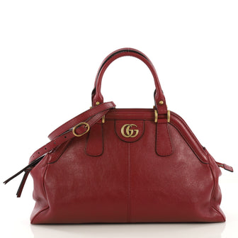 Gucci RE(BELLE) Top Handle Bag Leather Medium Red 4224042