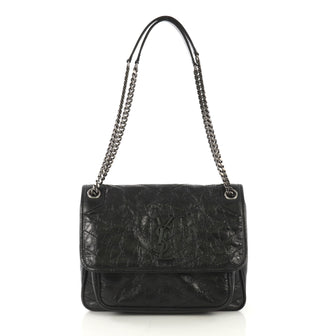 Niki Chain Flap Bag Matelasse Chevron Leather Medium