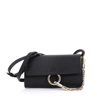 Chloe Faye Shoulder Bag Leather Mini Black 4224053
