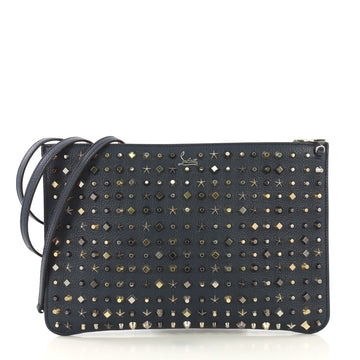 Christian Louboutin Loubiclutch Spiked Leather