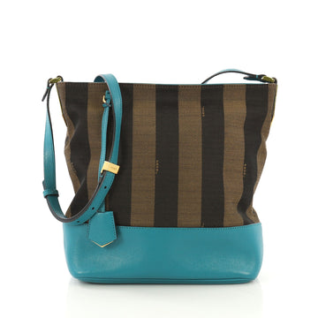 Fendi Pequin Bucket Bag Canvas Medium - Designer Handbag - Rebag