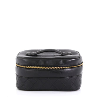 Chanel Model: Vintage Cosmetic Case Lambskin Black 42251/76