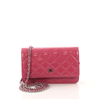 Chanel Model: Wallet on Chain Quilted Patent Pink 42251/87