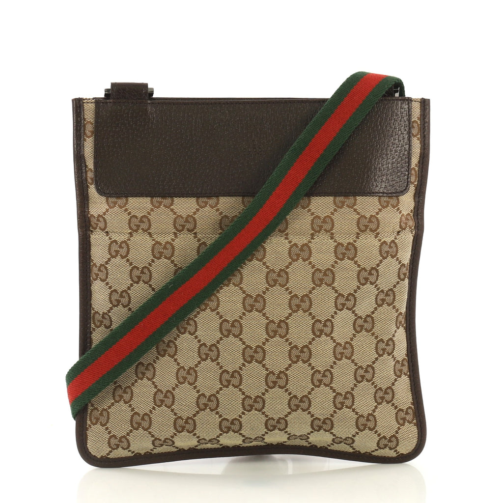 Gucci Vintage - Web Leather Shoulder Bag - Red - Leather Handbag - Luxury  High Quality - Avvenice
