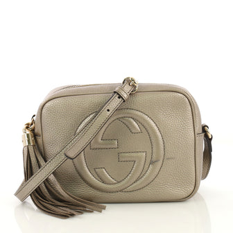Gucci Soho Disco Crossbody Bag Leather Small Gold 4225911