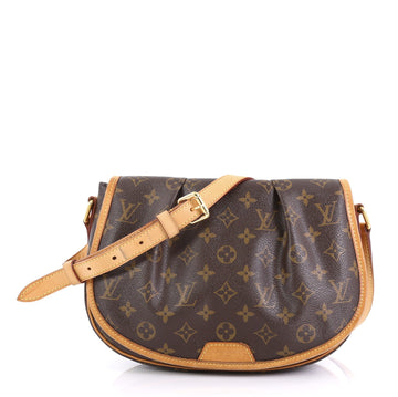 Louis Vuitton Menilmontant Handbag Monogram Canvas PM
