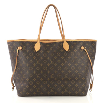 Louis Vuitton Neverfull Tote Monogram Canvas GM Brown 422691