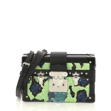 Louis Vuitton Petite Malle Handbag Sequins Multi Color 422701