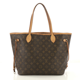 Louis Vuitton Neverfull Tote Monogram Canvas MM Brown 422711